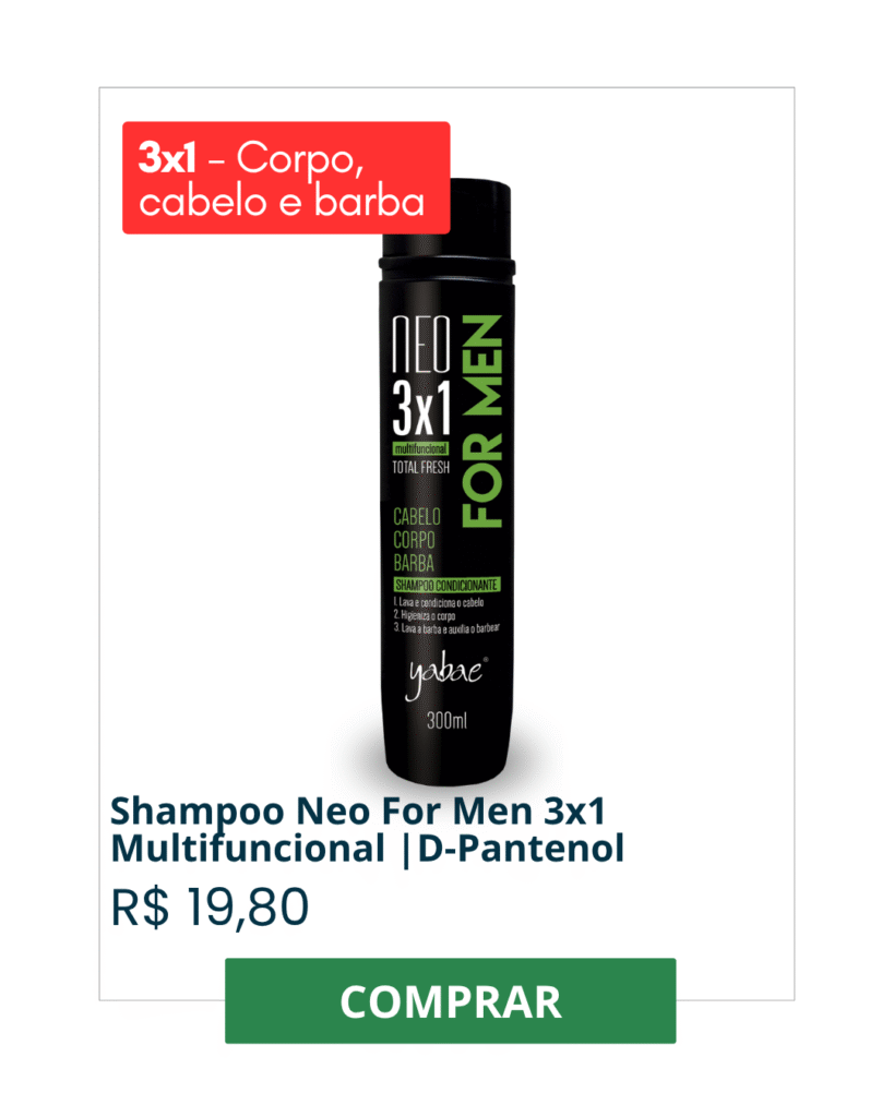 Shampoo Condicionante NEO FOR MEN 3×1 300ml – Yabae