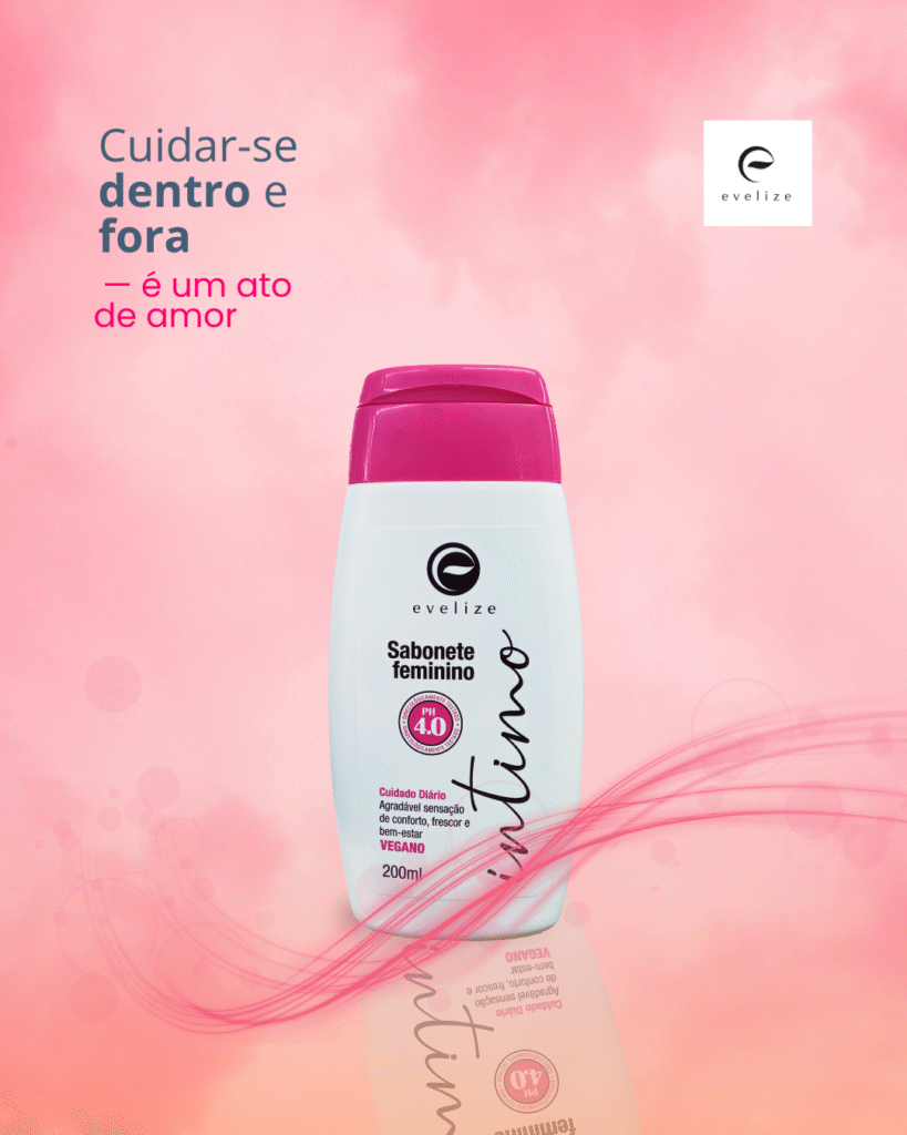 Sabonete Feminino Íntimo Ph4.0 da linha Evelize