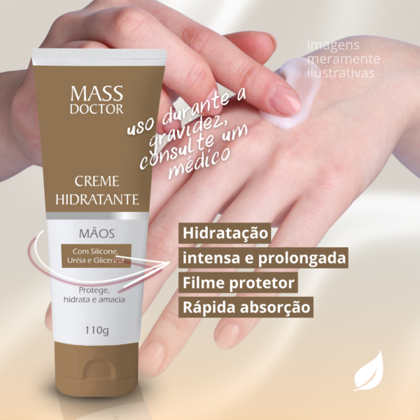 Creme para as Mãos com Silicone, Glicerina e Ureia 110g - Mass Doctor-Imagem 3