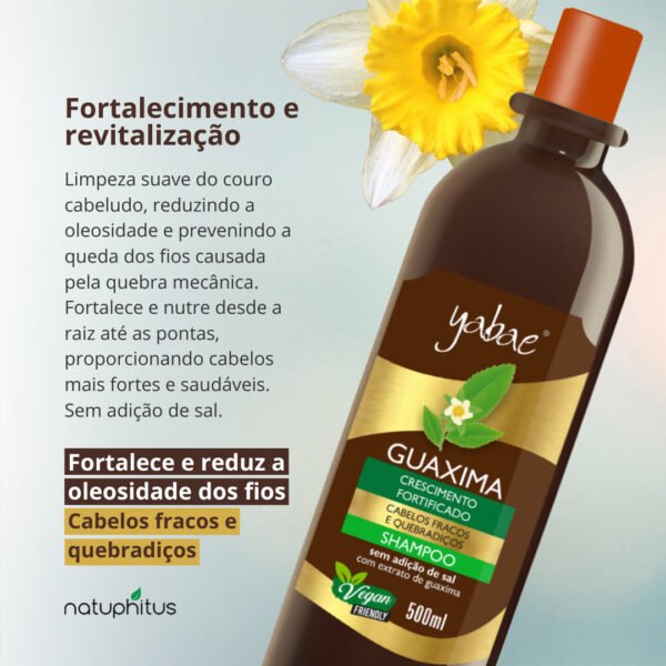 Shampoo Guaxima 500ml - Yabae | 5 Unidades-Imagem 2