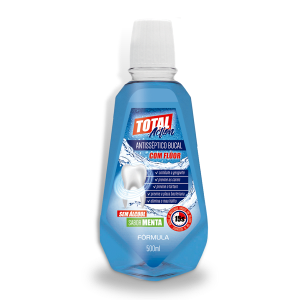 Antisséptico Bucal Total Action Menta 500ml - Fórmula