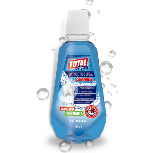 Antisséptico Bucal Total Action Menta 500ml - Fórmula-Imagem 2