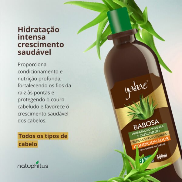 Condicionador Babosa 500ml - Yabae | 5 unidades-Imagem 2