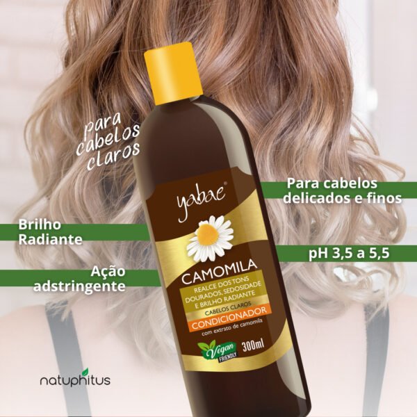 Condicionador Vegano Camomila Yabae 300ml-Imagem 3