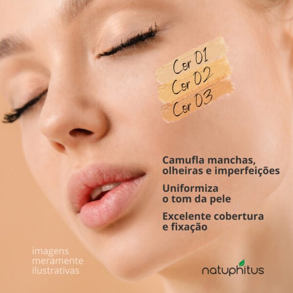 Corretivo Facial Evelize Make Up 4g-Imagem 3