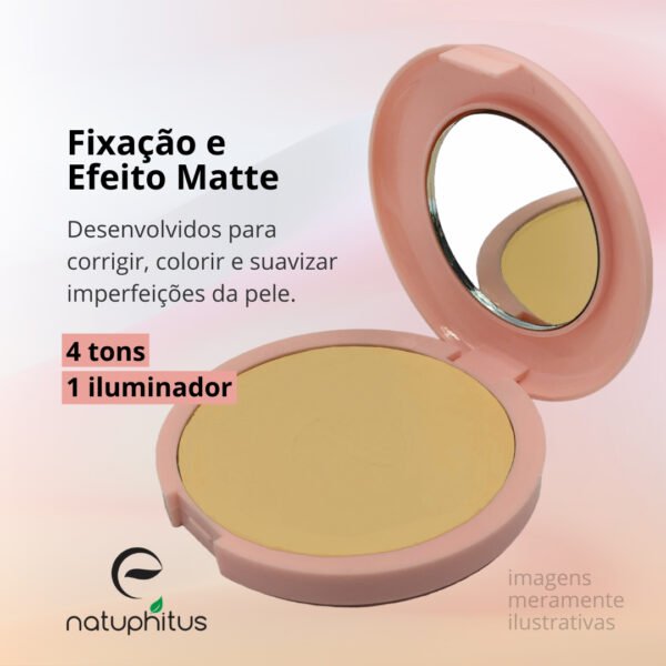 Pó Compacto Micronizado Evelize Make Up – 10g-Imagem 2