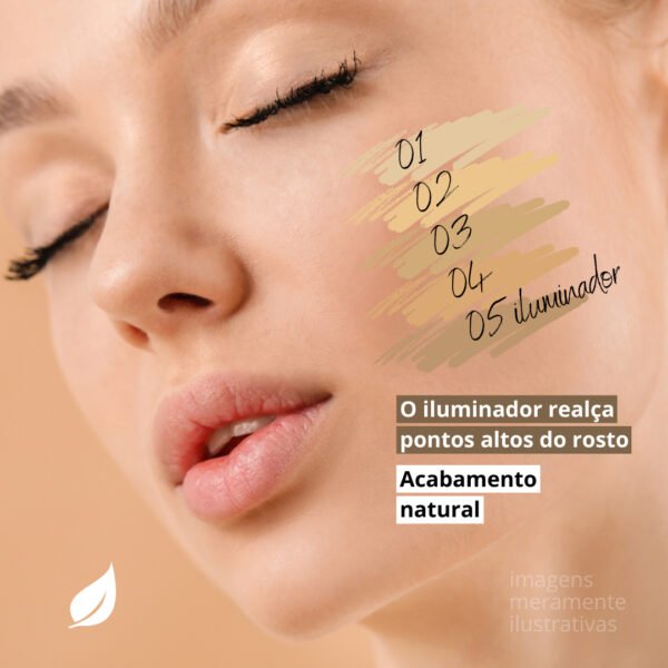 Pó Compacto Micronizado Evelize Make Up – 10g-Imagem 3