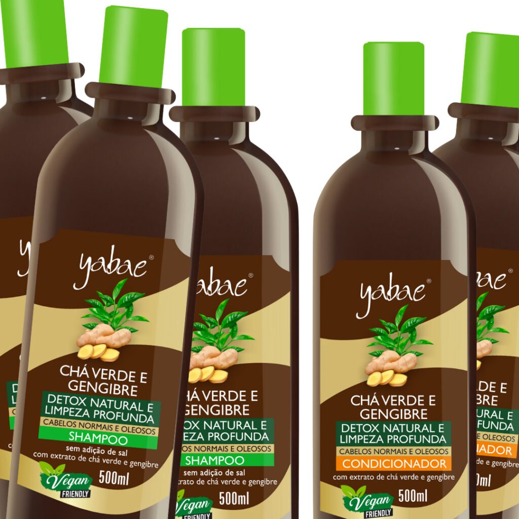 7 cha verde gengibre condicionador yabae natuphitus