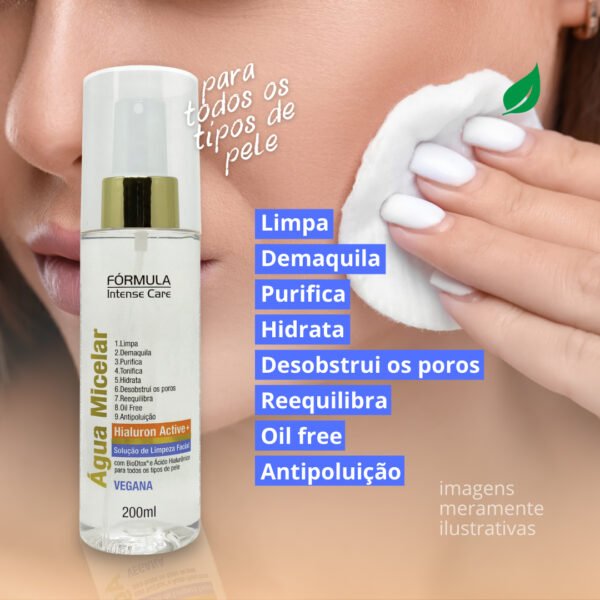 Água Micelar Hialuron Active+ 200ml - Fórmula Intense Care-Imagem 3