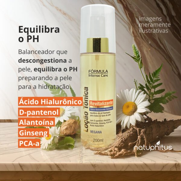 Loção Tônica Revitalizante 200ml - Fórmula Intense Care-Imagem 3