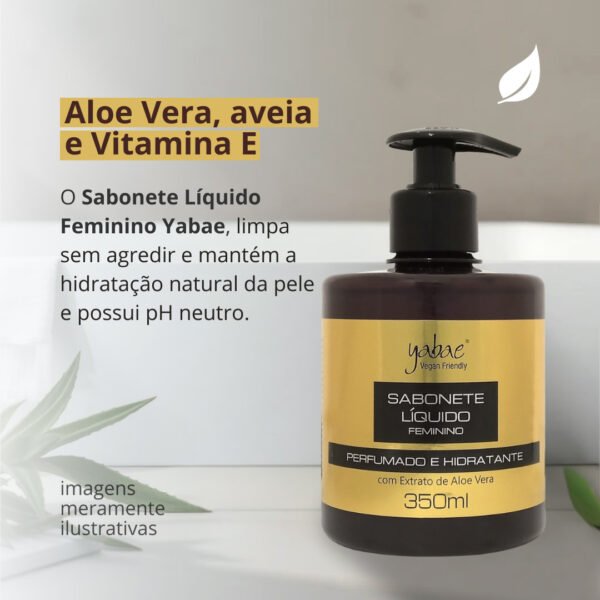 Sabonete Líquido Feminino Perfumado e Hidratante 350ml - Yabae-Imagem 2