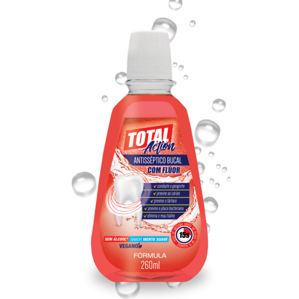 Antisséptico Bucal Total Action Menta Suave 260ml - Fórmula-Imagem 2