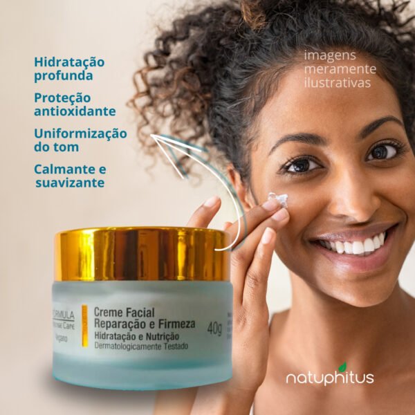 Creme Facial Reparação e Firmeza Fórmula Intense Care 40g-Imagem 2