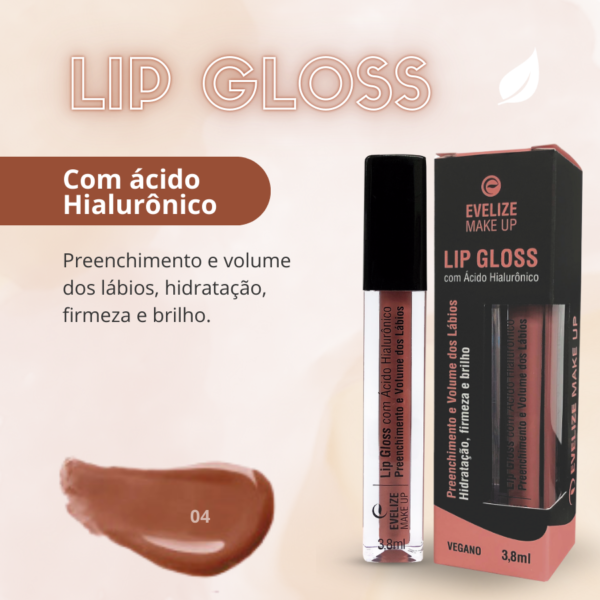 Lip Gloss Evelize Make Up-Imagem 8