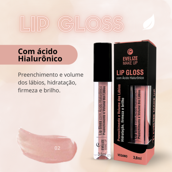 Lip Gloss Evelize Make Up-Imagem 5