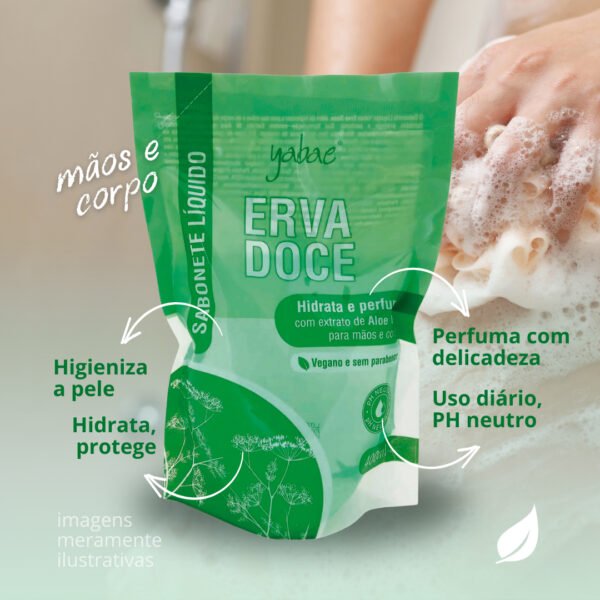 Sabonete Líquido Erva Doce Yabae 400ml-Imagem 3