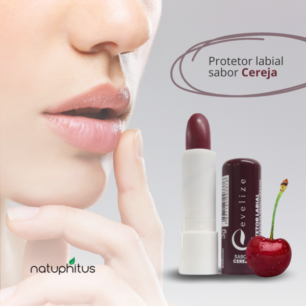 Protetor Labial Sabor Cereja - Evelize 3g-Imagem 3