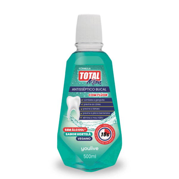 Antisséptico Bucal Fórmula Total Action Hortelã 500ml