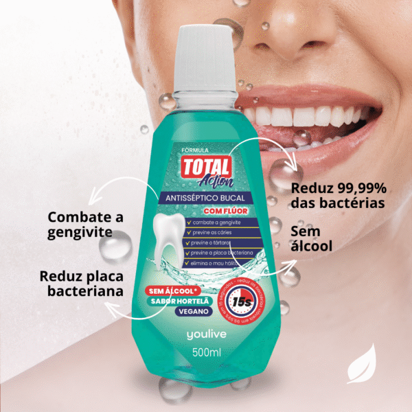 Antisséptico Bucal Fórmula Total Action Hortelã 500ml-Imagem 3