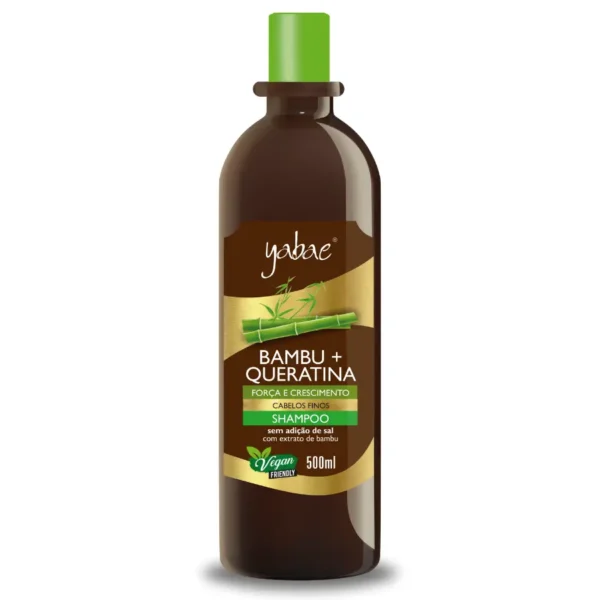 Shampoo Vegano Bambu + Queratina 500ml - Yabae