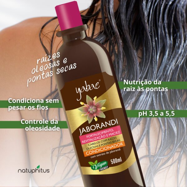 Condicionador Vegano Jaborandi 500ml - Yabae-Imagem 3