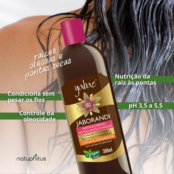 Condicionador Vegano Jaborandi 300ml - Yabae-Imagem 3