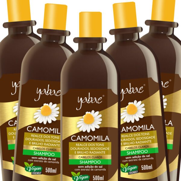 Shampoo Camomila 500ml – Yabae | 5 unidades