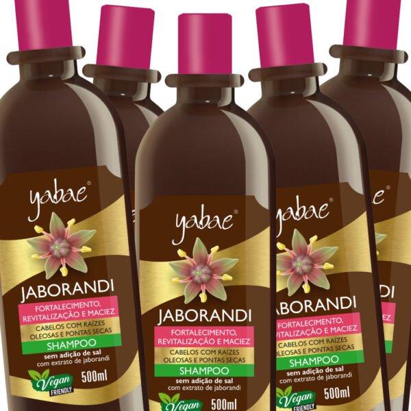 Shampoo Jaborandi 500ml - Yabae | 5 Unidades