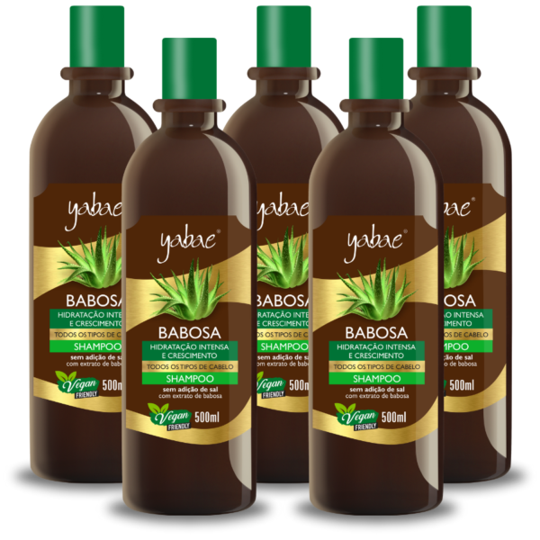 Shampoo Babosa 500ml – Yabae | 5 unidades