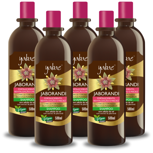 Shampoo Jaborandi 500ml - Yabae | 5 Unidades